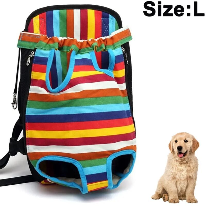 foto del prodotto fortuneville zaino per animali domestici, borsa da trasporto per cani, gambe regolabili, borsa da viaggio portatile per animali domestici,