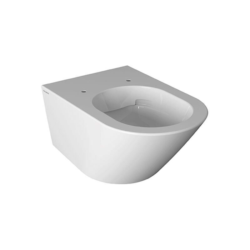 foto del prodotto forty3 wc sospeso s/brida bcol fissaggi nascosti bianco lucido codice prod: fos05bi - ceramica globo