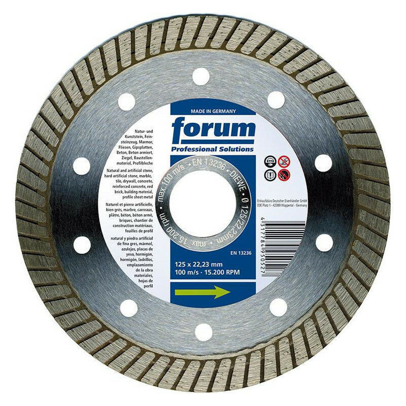 foto del prodotto forum tron mill. diamond slimturbo 125x1.2mm