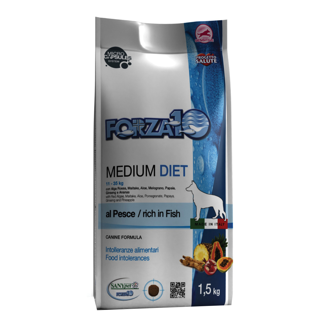foto del prodotto forza 10 diet cane adult medium al pesce 1,5 kg