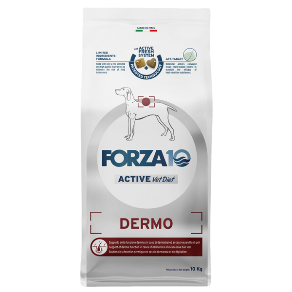 foto del prodotto forza10 active cane dermo 10 kg croccantini per cani 1 ordine scegli lo sconto bzr5 bzr20 200 punti fedelt 