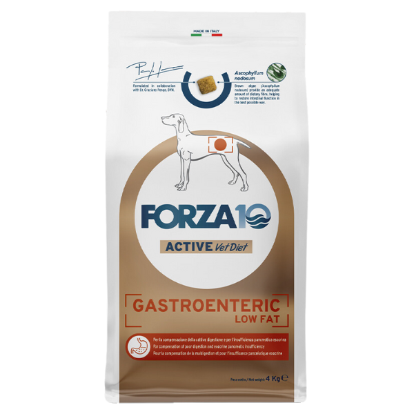 foto del prodotto forza10 active cane gastroenteric low fat - 4 kg - 1 ordine scegli lo sconto bzr5 bzr20 200 punti fedeltà