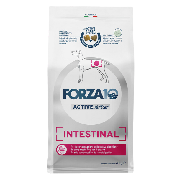 foto del prodotto forza10 active cane line intestinal - 4 kg - crocchette monoproteiche cane - 1 ordine scegli tra bzr5 / bzr20 + 200 pt fedeltà