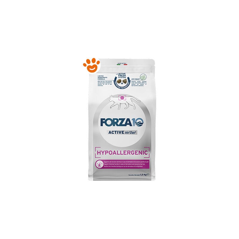 foto del prodotto forza10 cat active vetdiet hypoallergenic cat active vetdiet hypoallergenic sacco da 1,5 kg