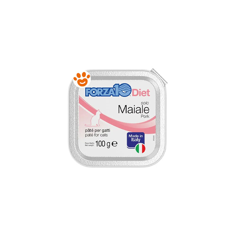 foto del prodotto forza10 cat solo diet maiale cat solo diet maiale vaschetta da 100 gr
