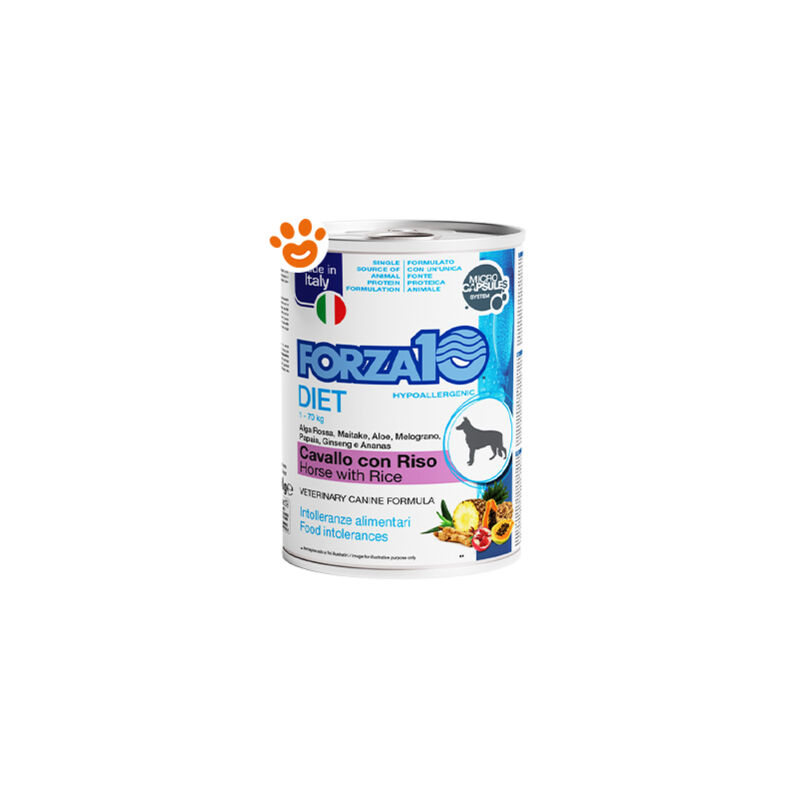 foto del prodotto forza10 diet low grain 1 x 400 g umido per cane cavallo con riso