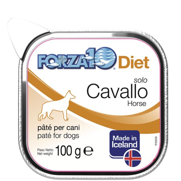 foto del prodotto forza10 diet solo pat monoproteico per cani 100 gr cavallo dall islanda umido monoproteico cane 1 ordine scegli lo sconto bzr5 bzr20 200 punti fedelt 