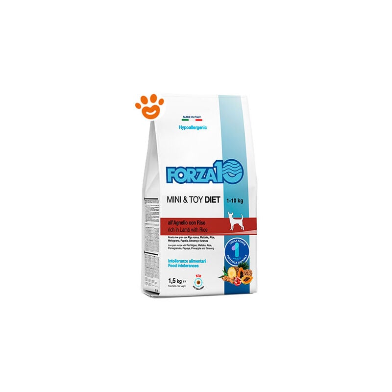 foto del prodotto forza10 dog diet mini toy adult agnello con riso forza10 dog diet mini toy adult agnello con riso sacco da 1,5 kg