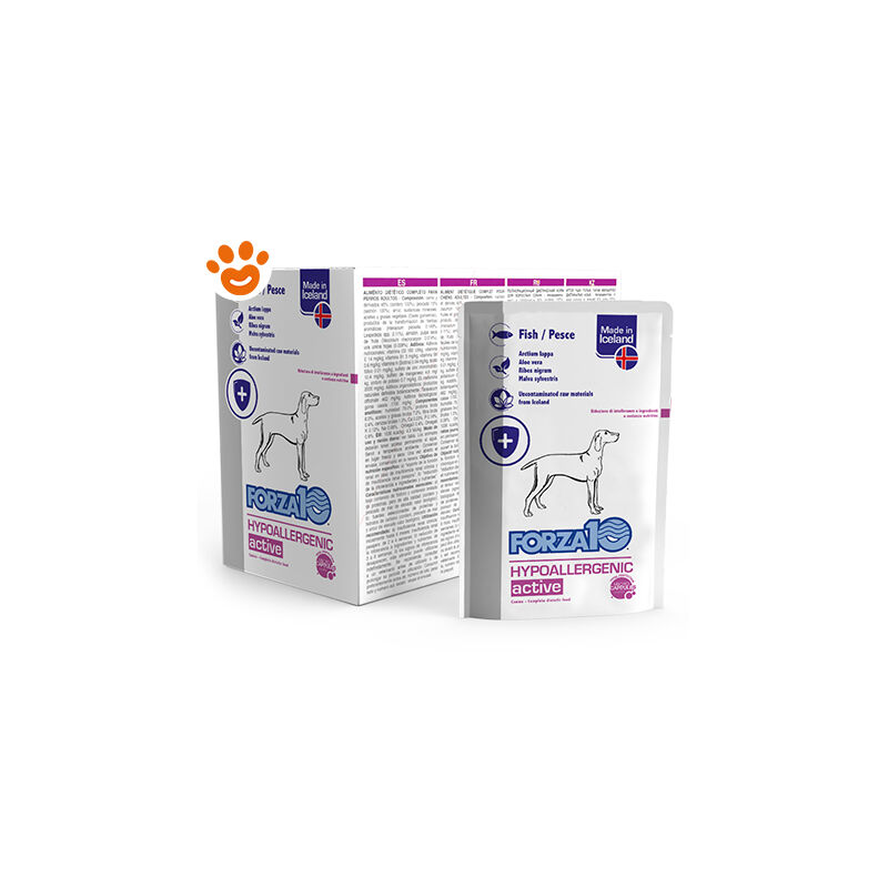 foto del prodotto forza10 dog hypoallergenic active pesce dog hypoallergenic active pesce bustina da 100 gr