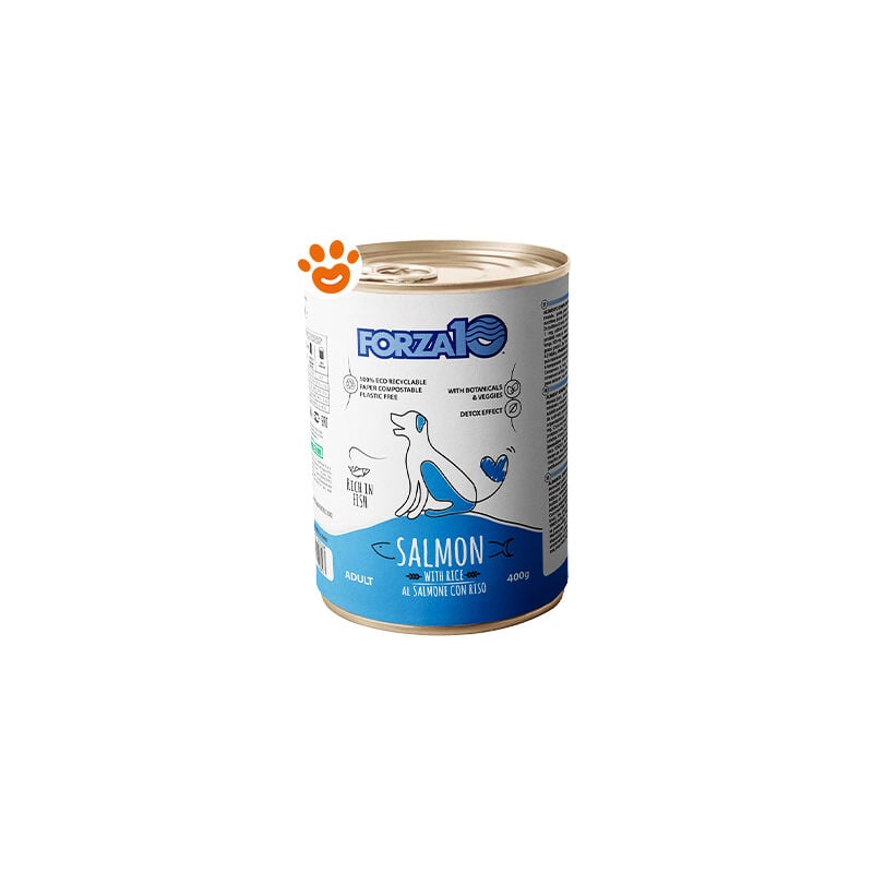 foto del prodotto forza10 dog maintenance adult salmone con riso dog maintenance adult salmone con riso lattina da 400 gr
