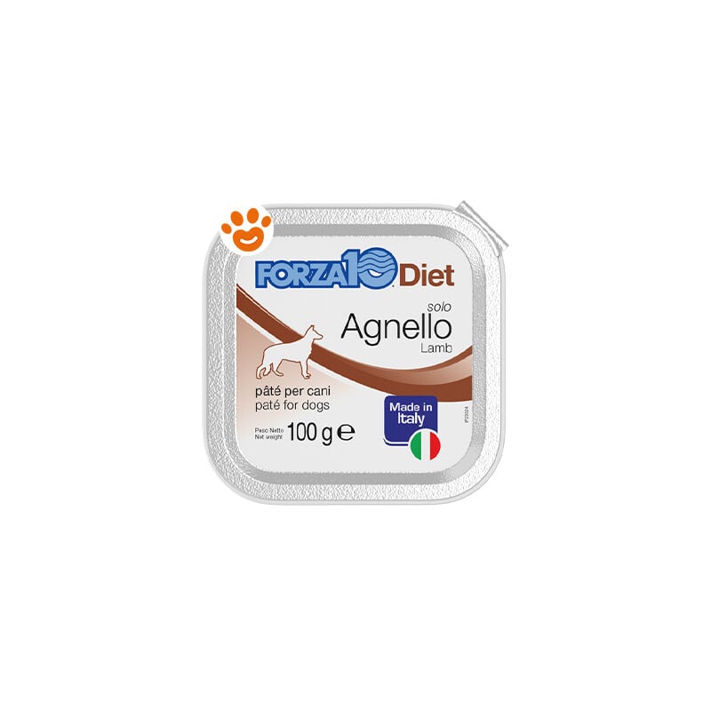 foto del prodotto forza10 dog solo diet agnello - forza10 dog solo diet agnello - vaschetta da 100 gr