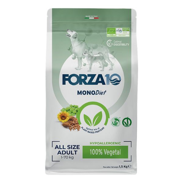 foto del prodotto forza10 monodiet all breed adult hypoallergenic vegetale bio 10 kg croccantini per cani 1 ordine scegli lo sconto bzr5 bzr20 200 punti fedelt 