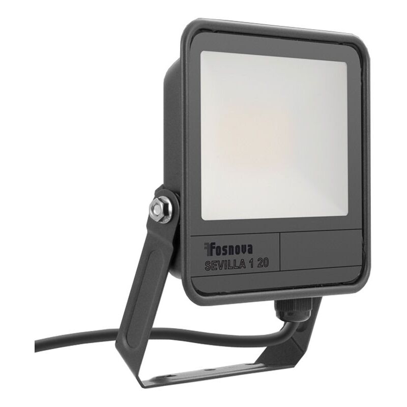 foto del prodotto fosnova proiettore led disano 20w 4000k 2200 lumen grigio ip65 2241333200