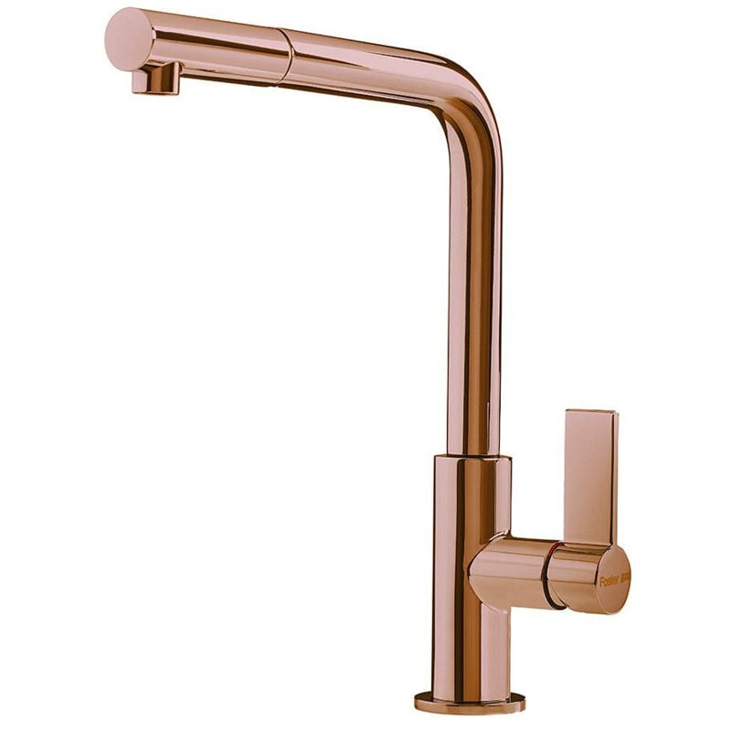 foto del prodotto foster omega plus. tipo di beccuccio standard, colore del prodotto rame, materiale del rubinetto ottone. altezza sopra la superficie di