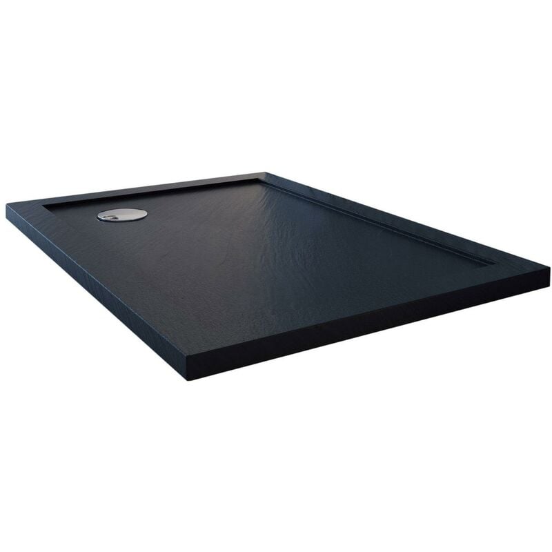 foto del prodotto fosterberg piatto doccia 75x90 cm in acrilico floret 2 antracite