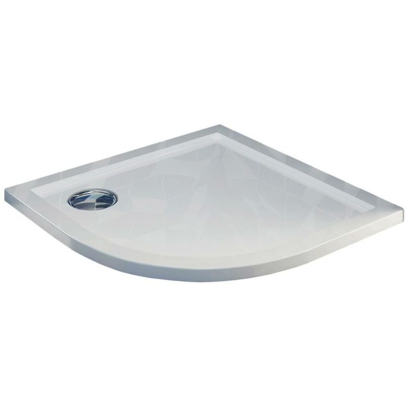 foto del prodotto fosterberg piatto doccia semicircolare 90x90 cm in acrilico floret 4 bianco lucido