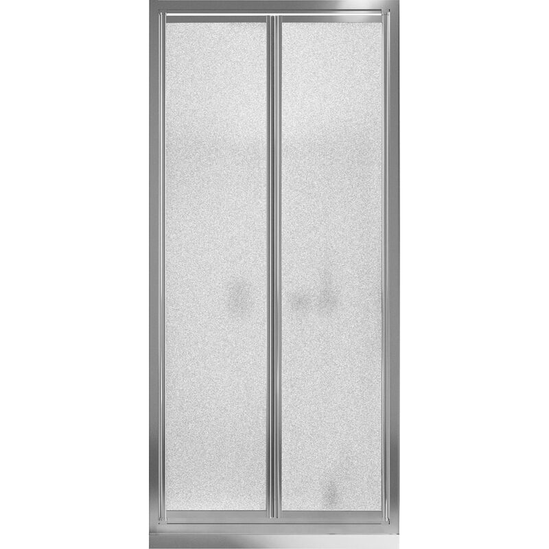 foto del prodotto fosterberg porta doccia 100 cm 2 ante battenti in cristallo opaco 4mm h185 skagen