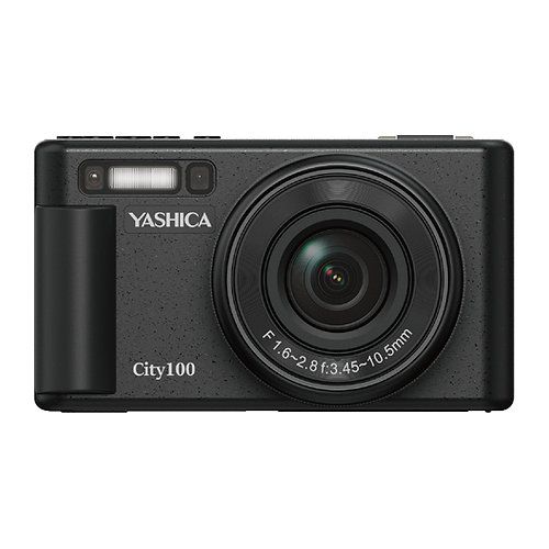 foto del prodotto fotocamera compatta yashica yas dgc100 bk city 100 black