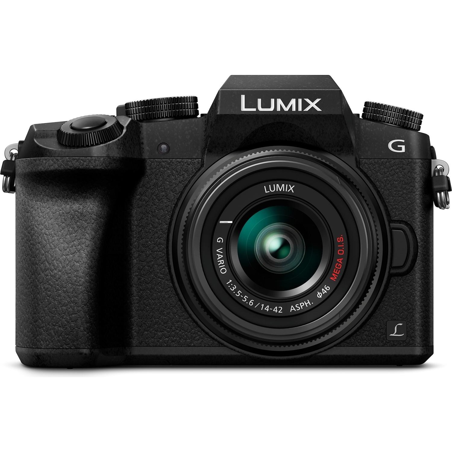 foto del prodotto fotocamera mirrorless panasonic g7 ottica lumix 14 42