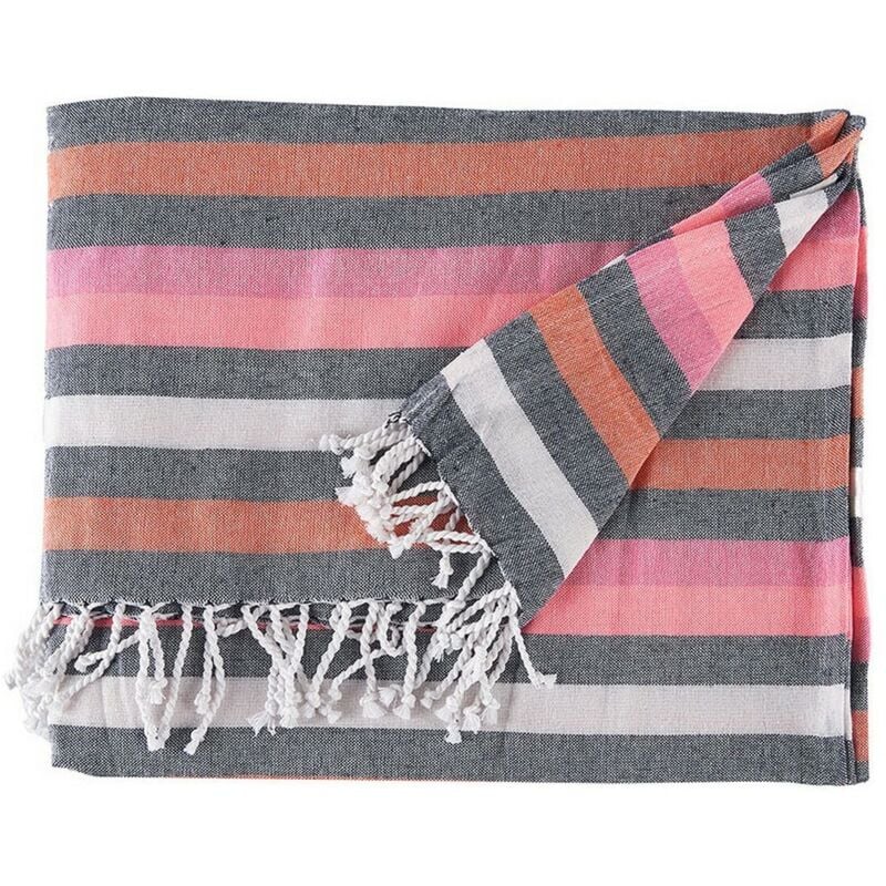 foto del prodotto foulard multiuso righe rosa 160 x 200 cm 