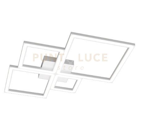 foto del prodotto four squares applique-plafoniera 55 cm. bianco 1162-55-bi