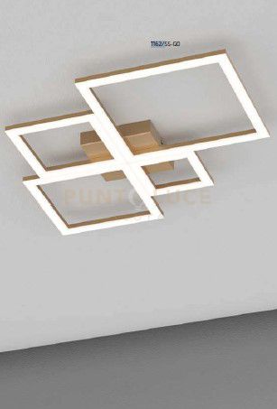 foto del prodotto four squares applique-plafoniera 55 cm. gold 1162-55-go