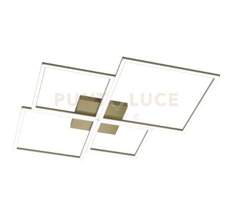 foto del prodotto four squares applique plafoniera 90 cm. oro brunito verniciato 1162 90 ob