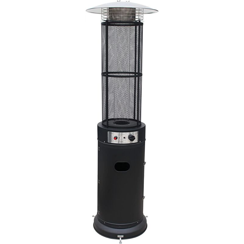 foto del prodotto foxtrade stufa calorina ignis da esterno bronzo 11kw altezza 183cm gpl propano butano