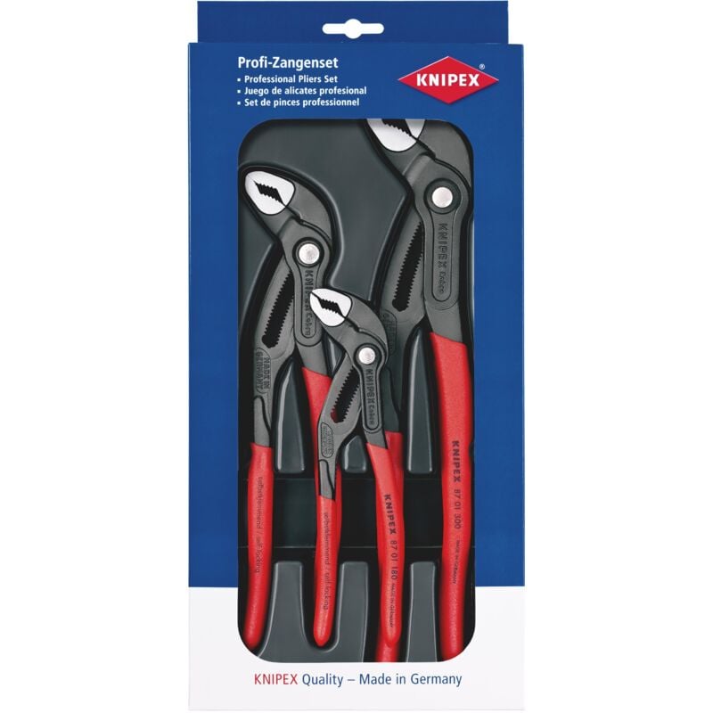 foto del prodotto fp 00 20 09 v02 assortimento cobra 1 x 87 01 150, 1 x 87 01 250, 1 x 87 01 300 confezione self service blister 