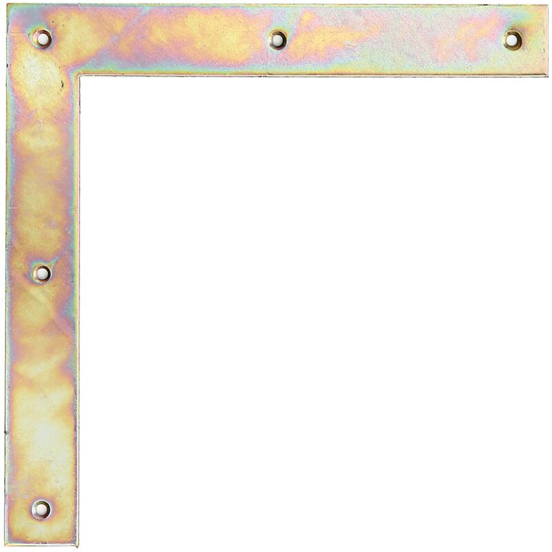 foto del prodotto fp alberts 313098 angolare per cancelli, zincata gialla, 300 x 300 x 40 mm