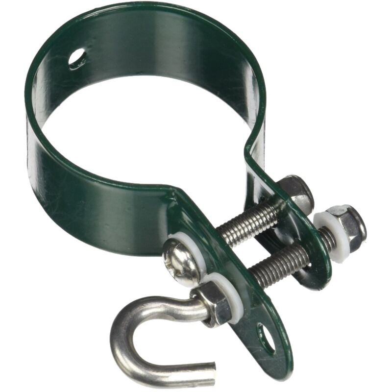 foto del prodotto fp alberts 655624 fascetta per aste intrecciate, zincata, con rivestimento in plastica, diametro 48 mm