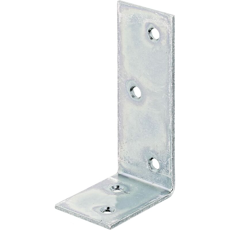 foto del prodotto fp alberts 847654 angolare per arcarecci, zincato galvanico, con strato spesso passivato, 40 x 80 x 30 mm, set da 20