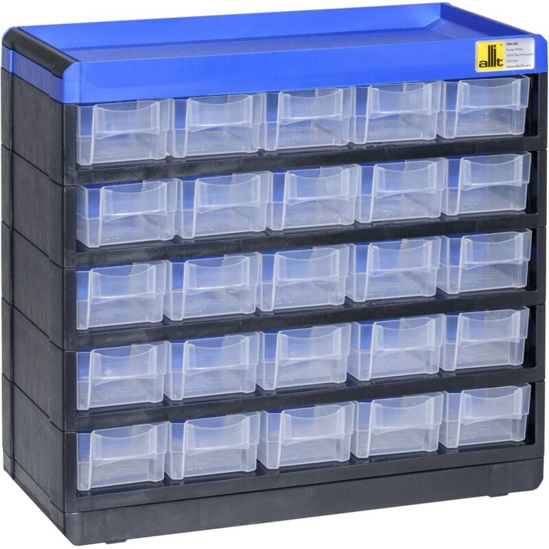 foto del prodotto fp allit 464620 cassettiera porta minuteria varioplus pro 29 50 l x a x p 300 x 285 x 135 mm nero, blu 1 pz.