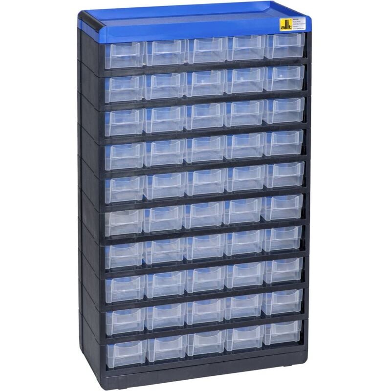 foto del prodotto fp allit 464660 cassettiera porta minuteria varioplus pro 53 100 l x a x p 300 x 525 x 135 mm nero, blu 1 pz.