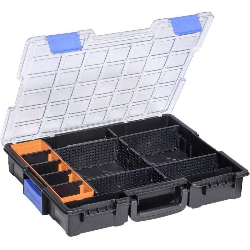 foto del prodotto fp allit europlus pro k44 12 6 valigetta per minuteria l x a x p 440 x 76 x 355 mm scomparti 12 contenuto 1 pz.