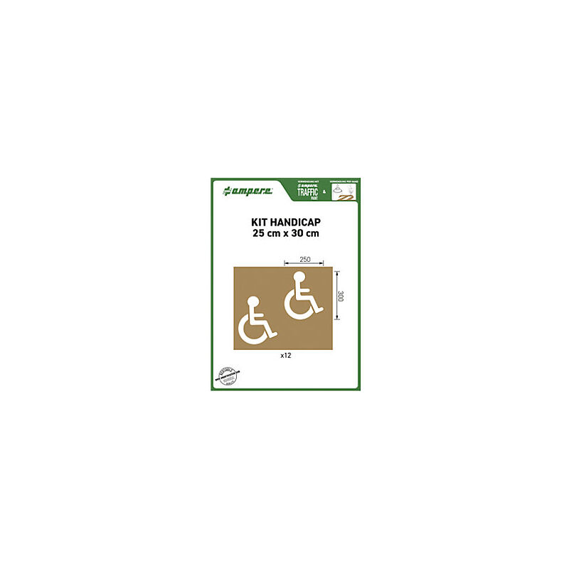 foto del prodotto fp ampere set di dime per segnaletica simbolo parcheggio