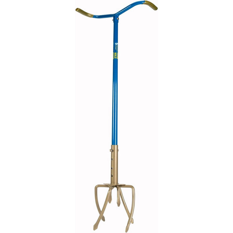 foto del prodotto fp artiglio da giardino acciaio a 6 denti manico ergonomico giardinaggio fai da te
