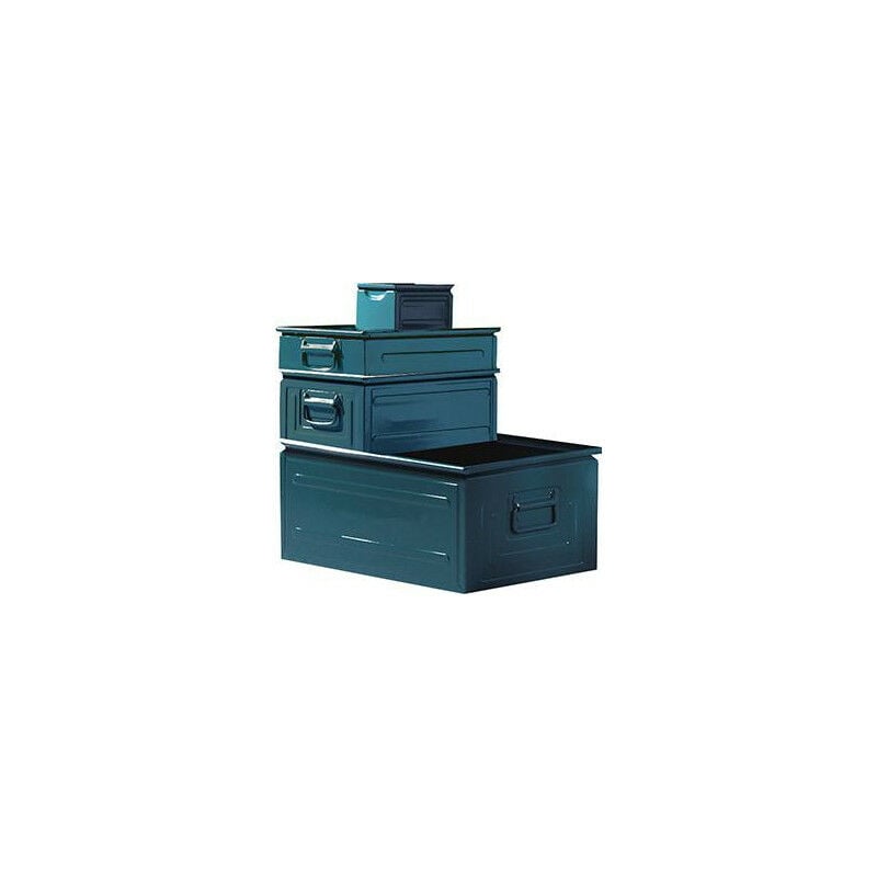 foto del prodotto fp box di trasporto impilati, acciaio, taglia 4, blu grigio, l140xp200x130 mm