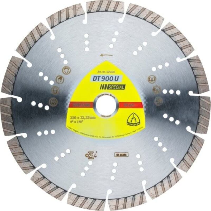 foto del prodotto fp - disco diamantato dt900u x22,23 230 millimetri klingspor