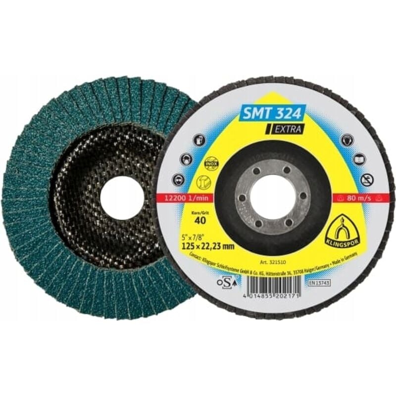 foto del prodotto fp disco lamallare smt324 125 millimetri k 80 droitklingspor
