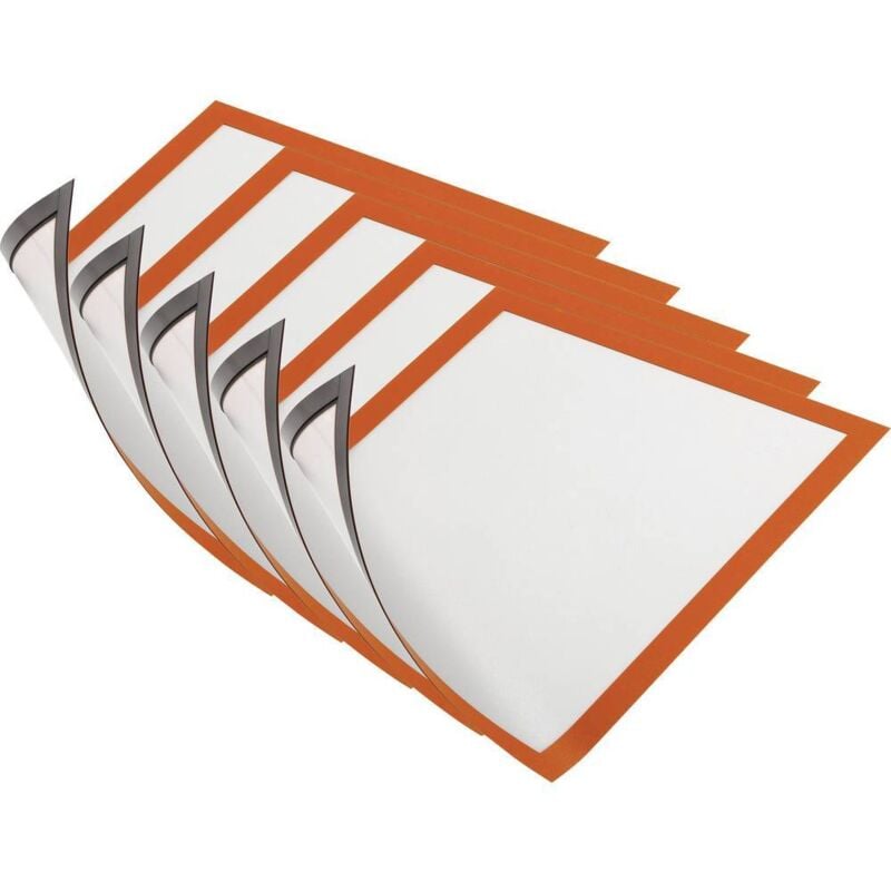 foto del prodotto fp durable 486909 duraframe magnetic a4 4869 cornice magnetica din a4 arancione l x a 238 mm x 324 mm 5 pz.