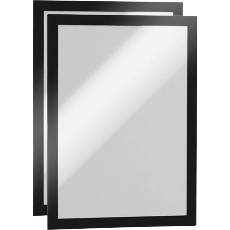 foto del prodotto fp durable 487201 duraframe a4 4872 cornice informativa autoadesiva din a4 nero l x a 236 mm x 322 mm 2 pz.