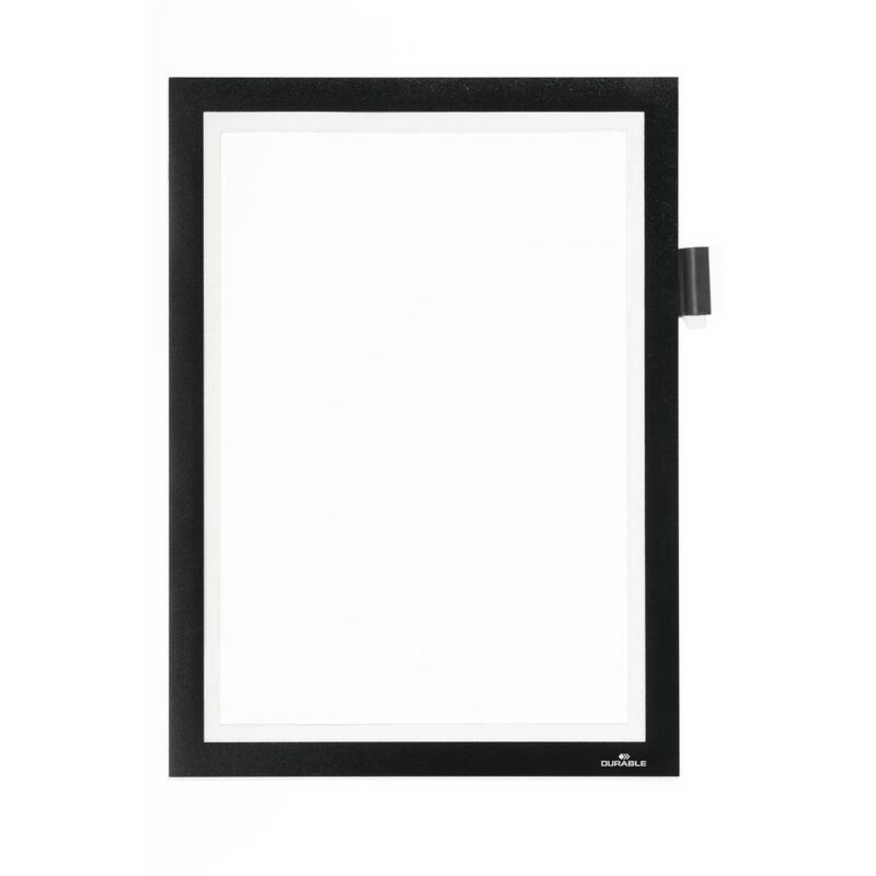 foto del prodotto fp durable 499301 duraframe note a4 4993 cornice informativa autoadesiva din a4 nero l x a 238 mm x 324 mm 1 pz.