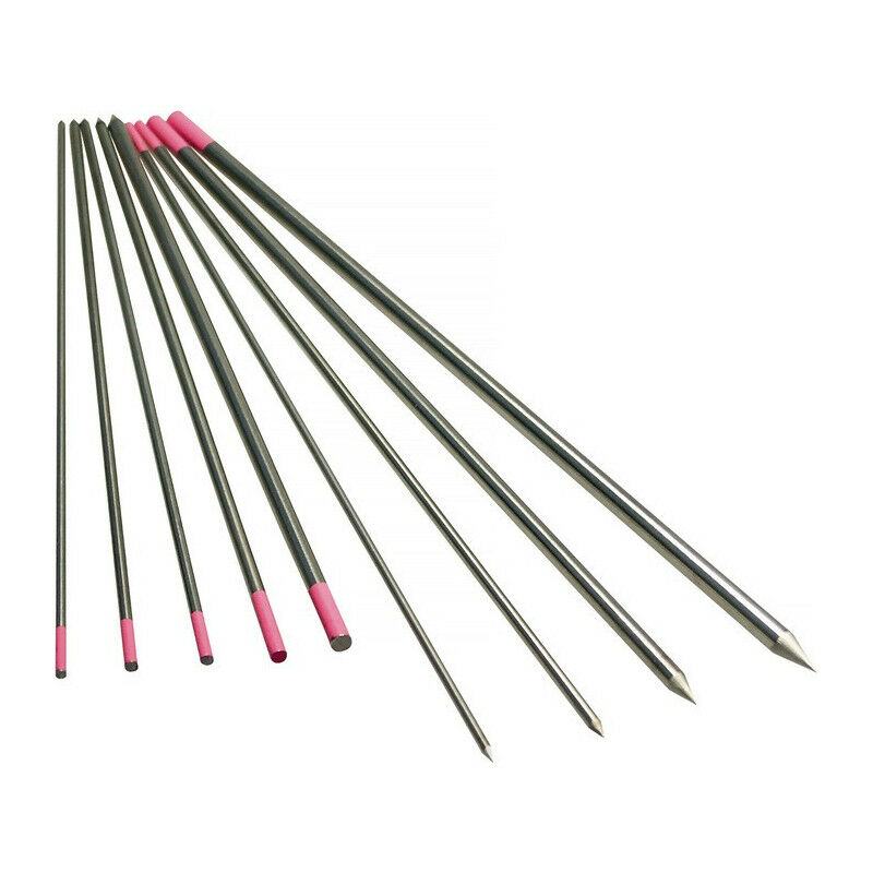 foto del prodotto fp elettrodo di tungsteno limox d. 2,4 mm di lunghezza 175 mm rosa litty di 10 