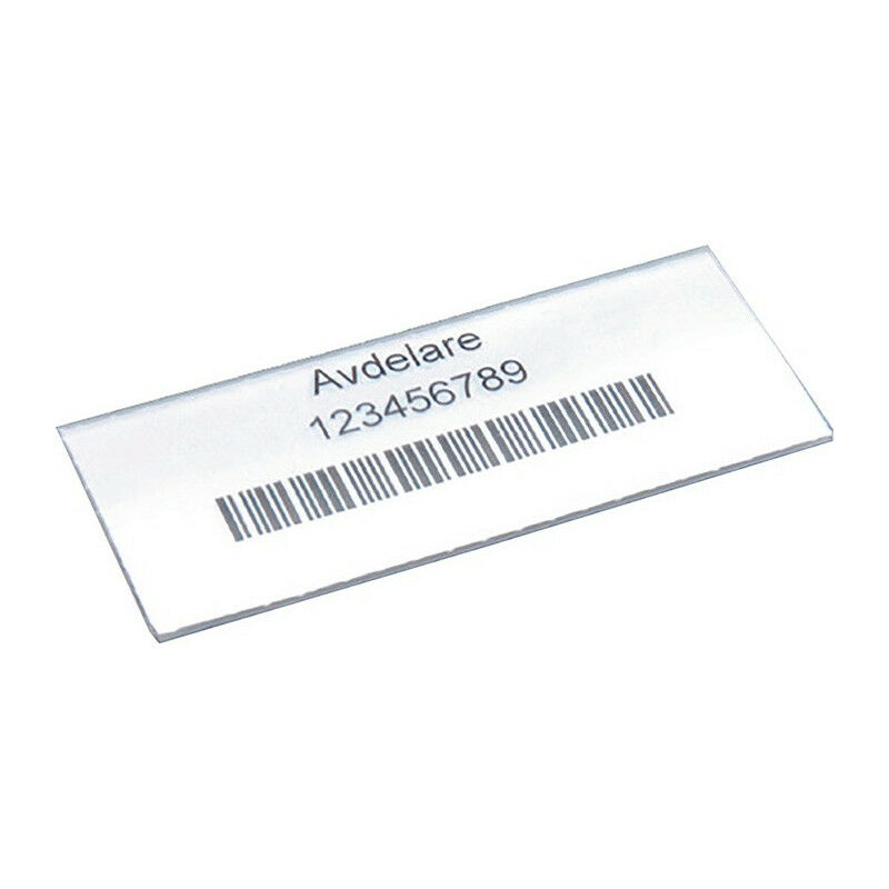 foto del prodotto fp etichetta trasparente per scatola per scaffale scatola a 100 parti