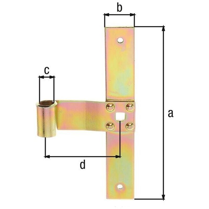 foto del prodotto fp - gah-alberts 313548 bandella a t per persiane, acciaio, 200x30/3mm
