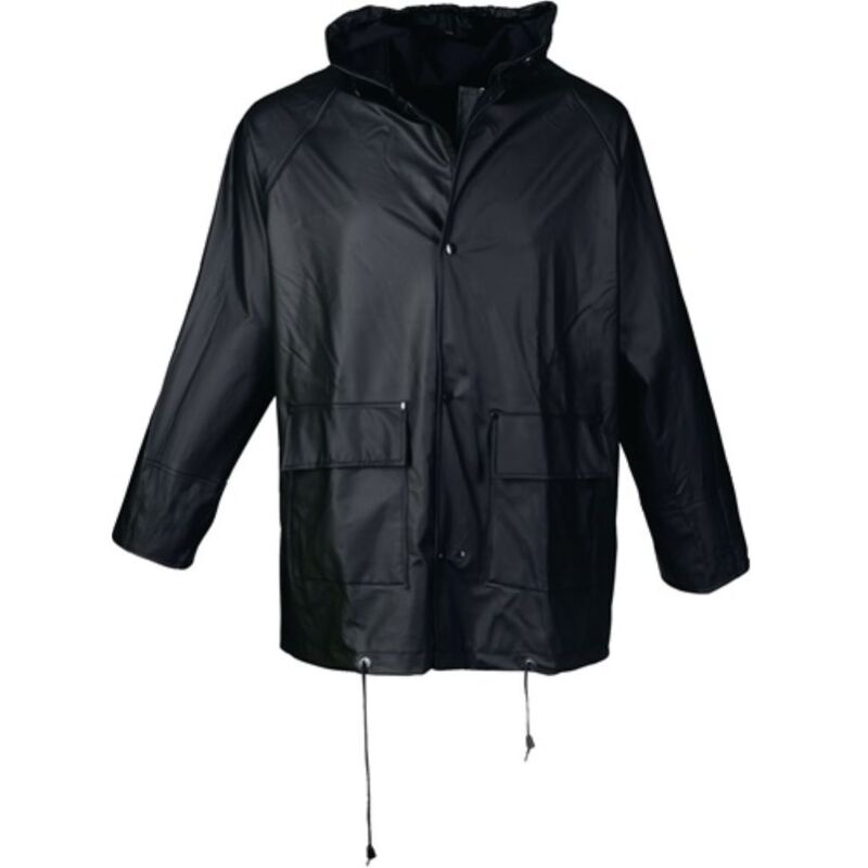 foto del prodotto fp - giacca antipioggia in pu taglia s nera asatex