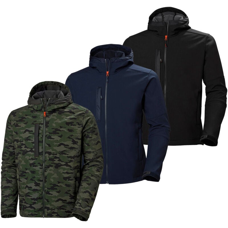foto del prodotto fp giacca da lavoro helly hansen kensington hooded softshell l nero
