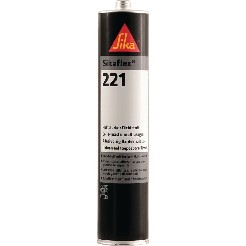 foto del prodotto fp mastice adesivo multiuso sika sikaflex 221 grigio acciaio 300ml