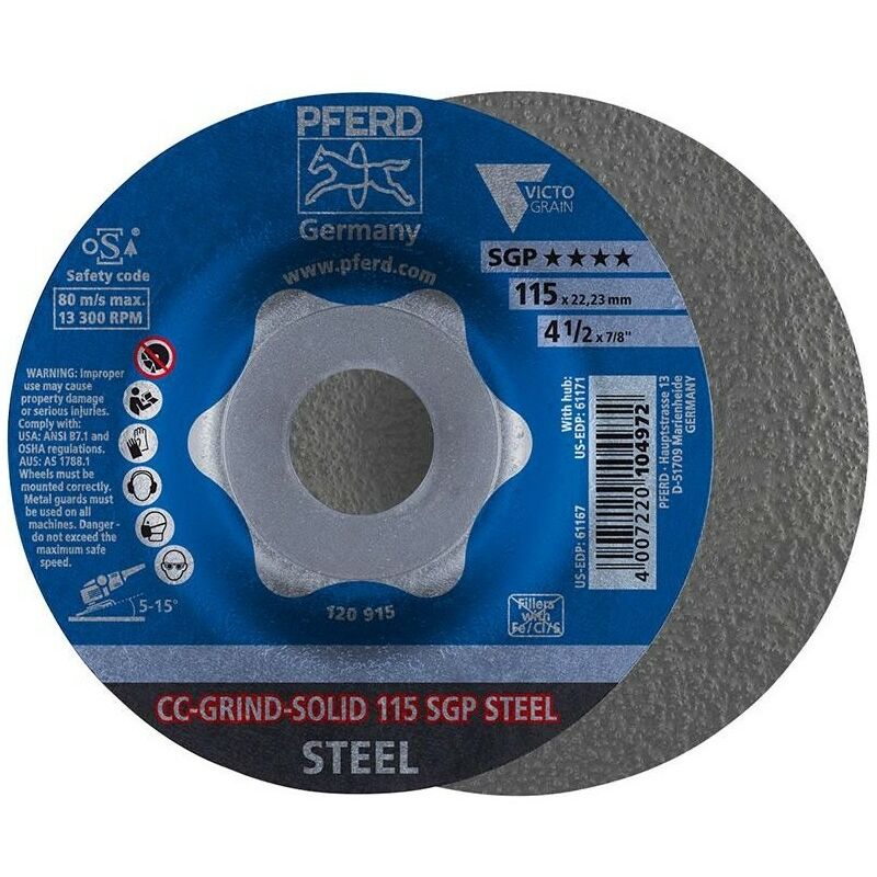 foto del prodotto fp millstone cc grind solid 115 millimetri pferd gsp acciaio
